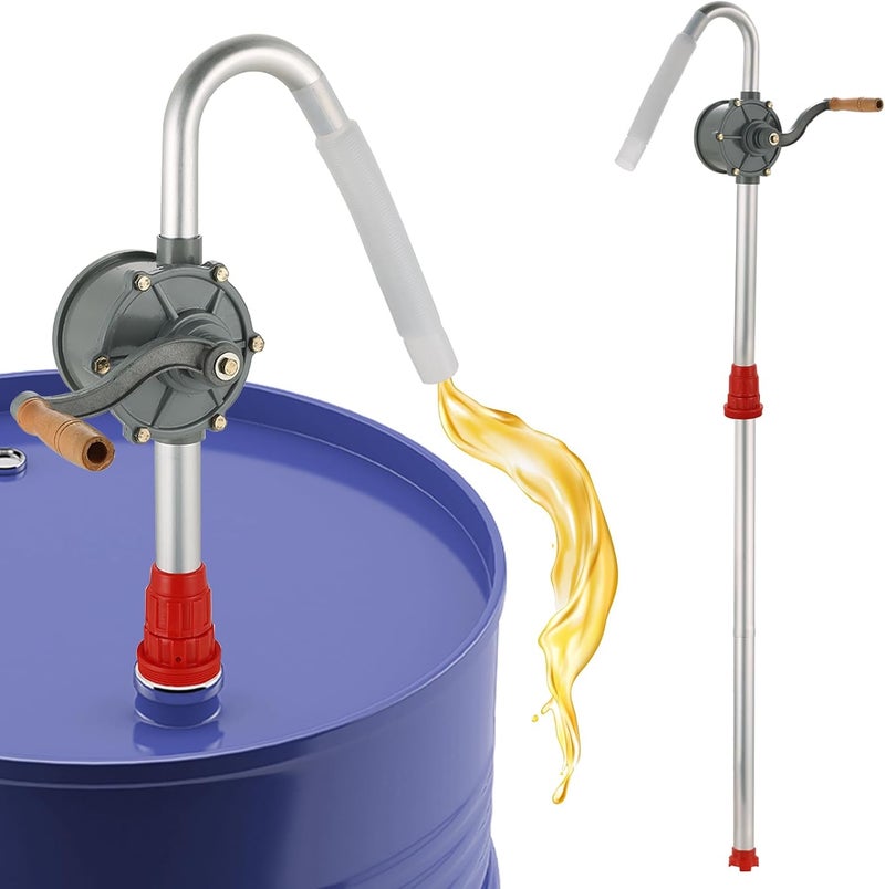Acymner Aluminum Rotary Hand Barrel Pump | 5 to 55 Gallon Drum Pump Corrosion-Resistant Rotary Barrel Pump with Hand Crank for Oil Transfer - Image 1